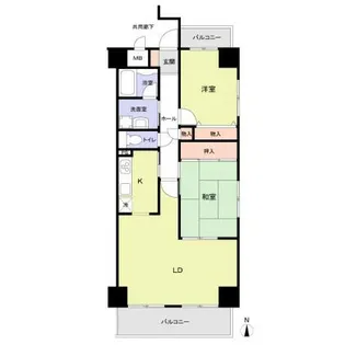 プライムレジデンス徳川【6階】の間取り