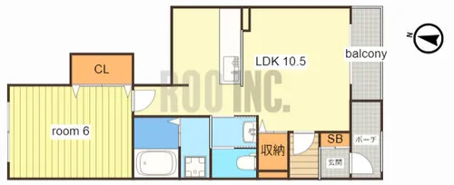 リバーサイドビラ【102号室】の間取り