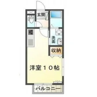 アウラ細江【101号室】の間取り