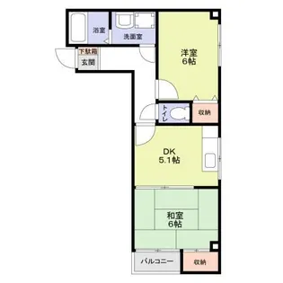 シャトー横枕【2階】の間取り