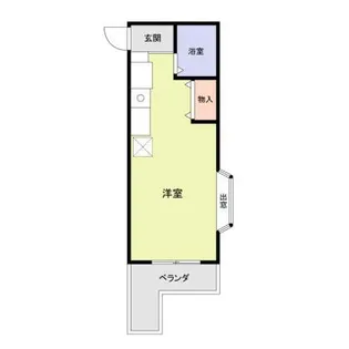 カサブランカ鈴蘭台【1階】の間取り