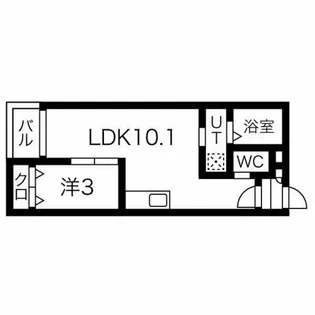 Warren nakashiotaⅠ【3階】の間取り