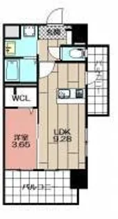 THE SQUARE・Glory Residence【6階】の間取り