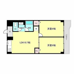 第6柴田ビル【5階】の間取り