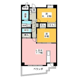 ベルヴィル Ⅳ【1階】の間取り