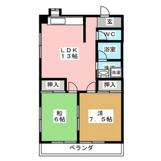 ドミールタカギ【1階】の間取り