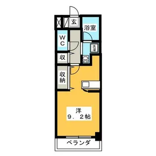 アルベェ徳重【2階】の間取り