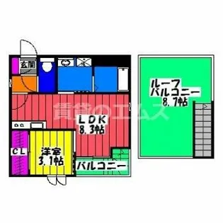 Grandtic サンメゾン博多Ⅰ【2階】の間取り