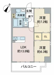 鉦銀館【11階】の間取り