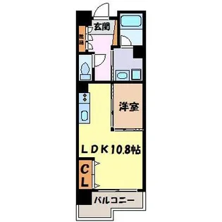 C.P.Pure1608【6階】の間取り