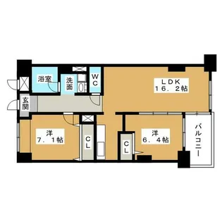 イーグルヘッド橦木【2階】の間取り