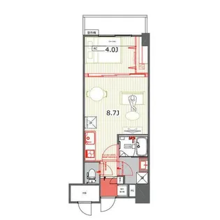 TQレジデンス名古屋錦(旧CASSIA錦本町通)【3階】の間取り