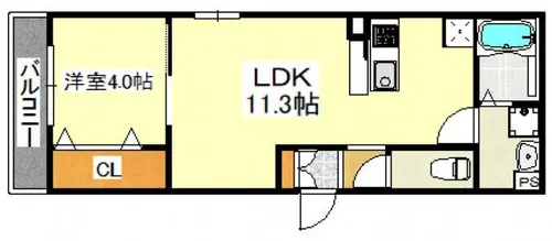 ARCAりんくうⅠ【2階】の間取り