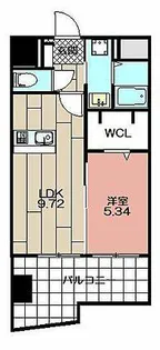 THE SQUARE・Glory Residence【1002号室】の間取り