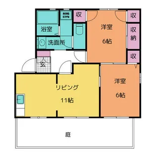 サンステージ豊川 B棟【1階】の間取り