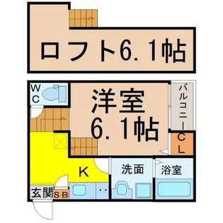 カンファーフォレスト【1階】の間取り