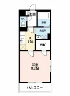 アパルトマン ドゥ ルミエール【2階】の間取り