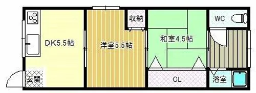 ハイム上野Ⅰ【1階】の間取り