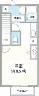 チェリードーレ【201号室】の間取り