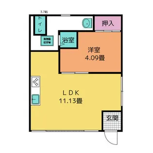 マンション則武【511号室】の間取り