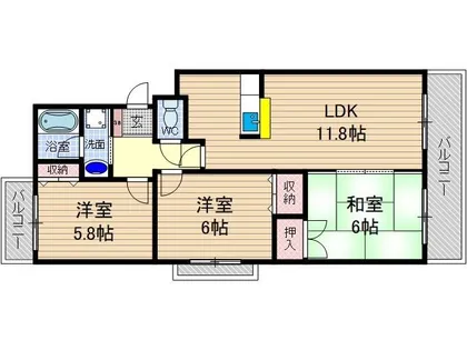 スペンドカームリー【2階】の間取り