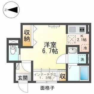 ウィステリア(下河原)【1階】の間取り