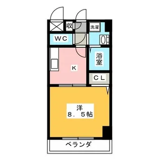 ベルドミール北畑【1階】の間取り