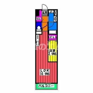 LIFEFIELD銀天町【508号室】の間取り