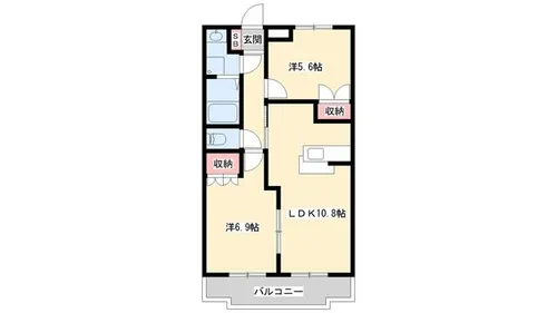 プレアデス エデン【103号室】の間取り