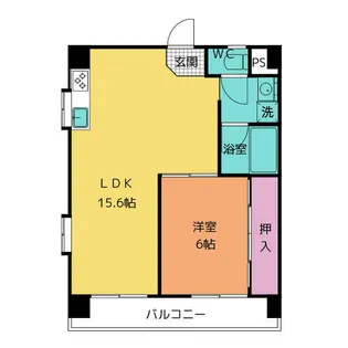 レスカール一番町【4階】の間取り