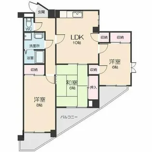 フォレスト勝川【5階】の間取り