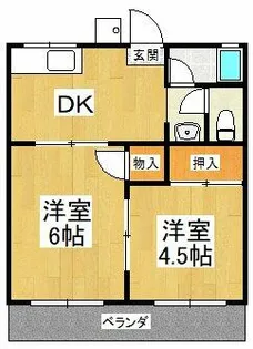 ドリームハイツ【1階】の間取り