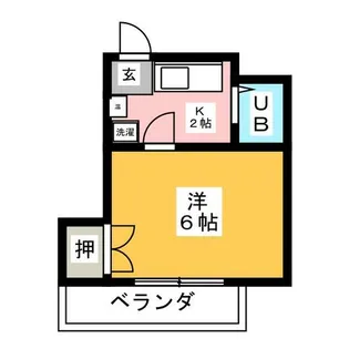 1Kの間取り画像