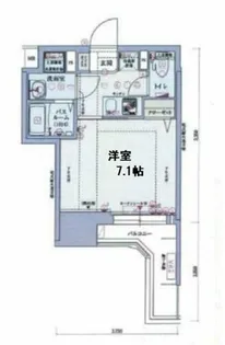 プランドール大手前レジデンス【7階】の間取り