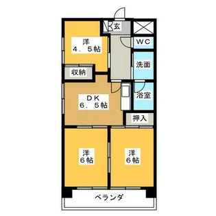 3DKの間取り画像