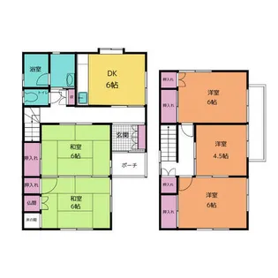 愛知県一宮市奥町字剱光寺【一戸建】の間取り
