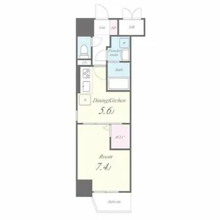 グランパークタワー【4階】の間取り