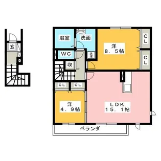 leilani【2階】の間取り