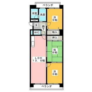 バトー・プレジール【1階】の間取り