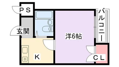 シャルマン中垣内【202号室】の間取り