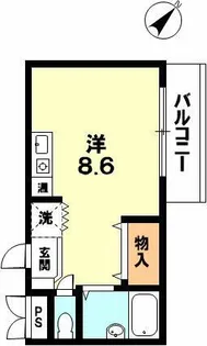 前田マンション【102号室】の間取り