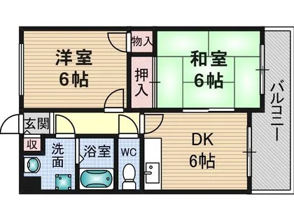 シームーン【402号室】の間取り