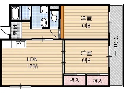 エクセル樋下【102号室】の間取り