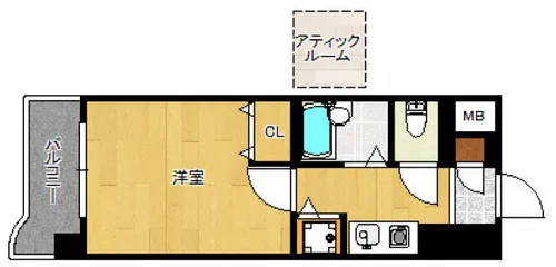 ライオンズマンション小倉駅南第2【10階】の間取り