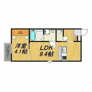 LECOCON蟹江 (レココンカニエ)【3階】の間取り