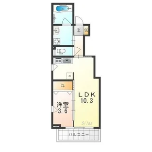 R.北車屋町【5階】の間取り