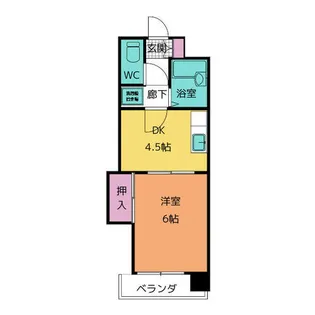 ライフ平針【4階】の間取り