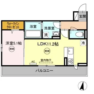 ユーフォリア行橋【308号室】の間取り