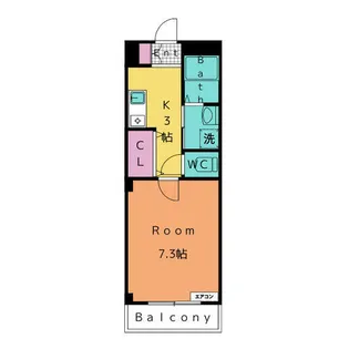 グラニート・テン B【3階】の間取り