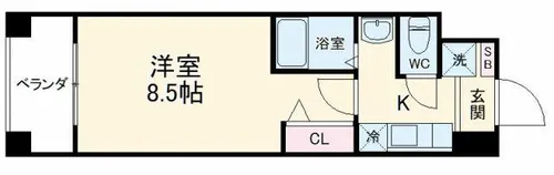 ウイステリア神宮西【9階】の間取り